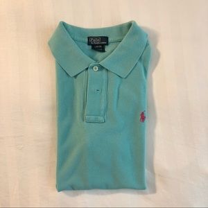 Boys Light Turquoise Polo Shirt